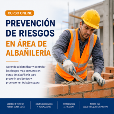 🧱 Curso Online: Prevención de Riesgos en Albañilería