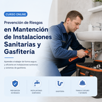 🦺 Curso Online: Prevención de Riesgos en Mantención de Instalaciones Sanitarias y Gasfitería