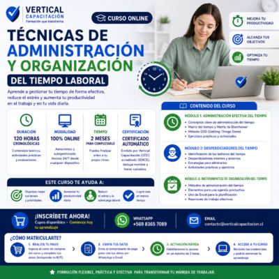 Curso Online: Técnicas de Administración y Organización del Tiempo Laboral