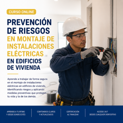 ⚡ Curso Online: Prevención de Riesgos en Montaje de Instalaciones Eléctricas en Edificios de Viviendas