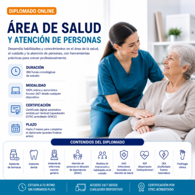 📘 Diplomado Online: Área de Salud y Atención de Personas