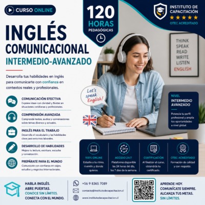 CURSO INGLES COMUNICACIONAL INTERMEDIO-AVANZADO 120 hrs.
