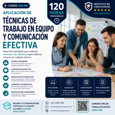 Curso Online: Aplicación de Técnicas de Trabajo en Equipo y Comunicación Efectiva