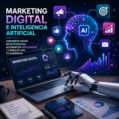 Curso de Marketing Digital e Inteligencia Artificial de 120 horas de Vertical Capacitación.