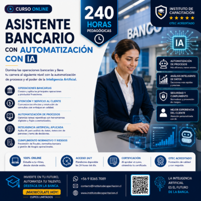 Asistente Bancario con Automatización con IA 240 hrs.